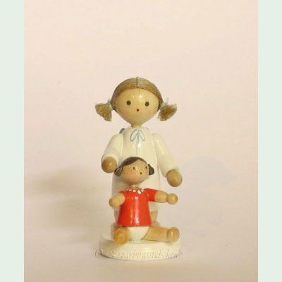 Flade Engel mit Puppe