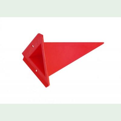 Einzelzacke für Herrnhuter Aussenstern A4 -<b>Dreieck</b>- rot