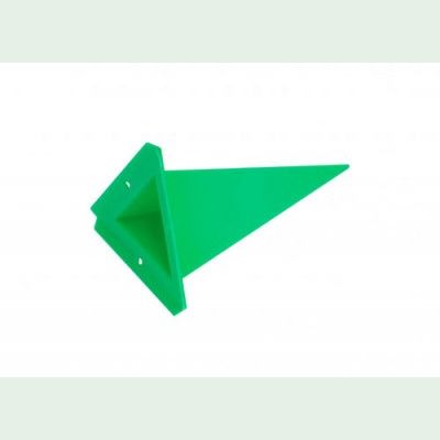 Einzelzacke für Herrnhuter Aussenstern A4 -<b>Dreieck</b>- grün