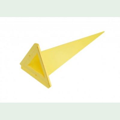 Einzelzacke für Herrnhuter Aussenstern A13 - Dreieck- gelb