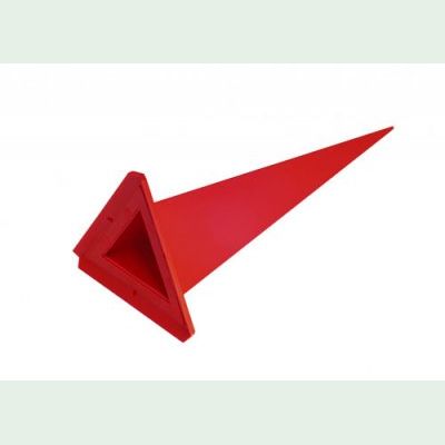 Einzelzacke für Herrnhuter Aussenstern A13 - Dreieck-  rot