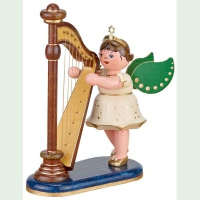 Hubrig Engel mit Harfe 10 cm