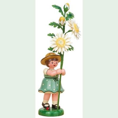 Hubrig Blumenkind, Blumenmädchen mit Edelweißmargerite 17 cm