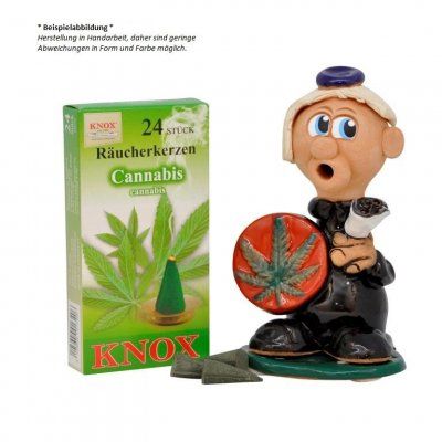Knox Räucherkerzen Geschenkset Marihuana - rot mit Räucherkerzen