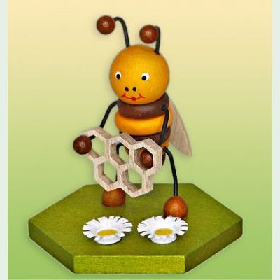 .Sammelfigur Biene mit Honigwabe