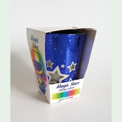 Duftglas mit Diode - Stars blau