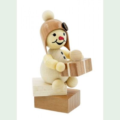 !Neuheit 2023 - Schneemann Junior Schneemädchen mit Geschenk