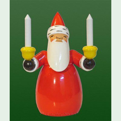 Wendt und Kühn Weihnachtsmann mit Kerzen, 6cm