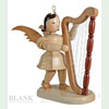 Blank Engel mit Harfe <b>20 cm</b> - Kurzrockengel natur