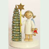 Flade Engel am Weihnachtsbaum mit Stern und Puppe-Bild 1