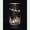 Windlicht, Leuchtglas Twinkle Motiv Winterdorf Weihnachtsmann groß <b><i>LED</i></b>-Bild 2