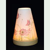 Porzellan - Windlicht, Leuchtglas, Kerzenhalter Vintage Motiv Schmetterlinge-Bild 1