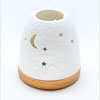 Porzellan - Windlicht, Leuchtglas Mini Iglu Mond und Sterne-Bild 2