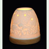 Porzellan - Windlicht, Leuchtglas Mini Iglu kleine Kätzchen-Bild 1