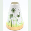 Porzellan - Windlicht, Leuchtglas, Kerzenhalter Vintage Motiv Pusteblume