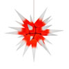 Herrnhuter Stern Papier 60 cm weiß-roter Kern-Bild 1