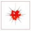 Herrnhuter Stern Papier 60 cm weiß-roter Kern